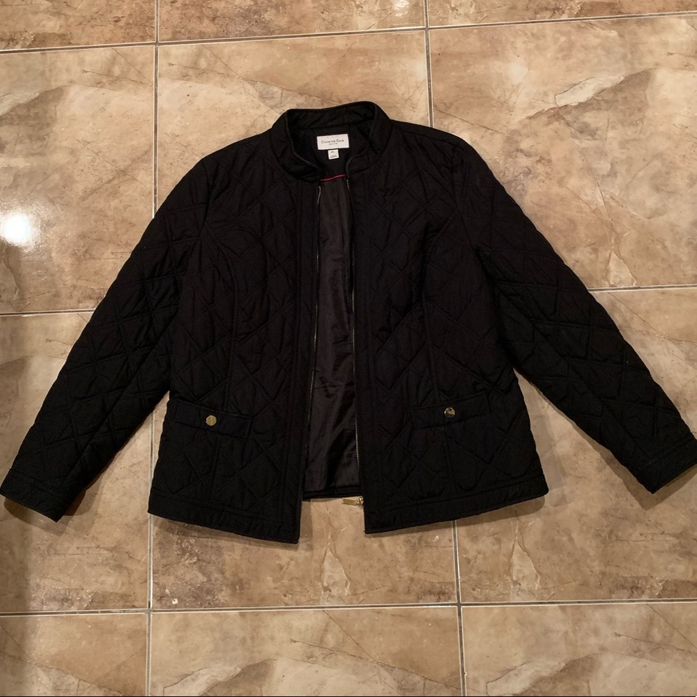 Charter Club Petite quilted jacket size L.